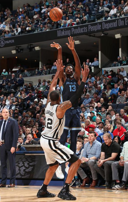 灰熊以134-121击败马刺迎来4连胜 德罗赞36+9+9莫兰特两双 灰熊以134-121击败马刺迎来4连胜 德罗赞36+9+9莫兰特两双