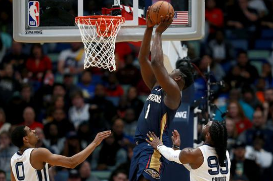 鹈鹕主场以139-111战胜灰熊取3连胜 威廉森24+6莺歌20+7莫兰特16+3 鹈鹕主场以139-111战胜灰熊取3连胜 威廉森24+6莺歌20+7莫兰特16+3