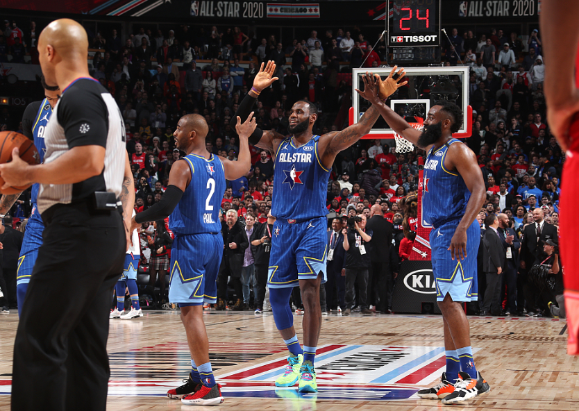 詹姆斯队157-155战胜字母哥队 小卡30+7 詹姆斯23+6 浓眉罚球绝杀 詹姆斯队157-155战胜字母哥队 小卡30+7 詹姆斯23+6 浓眉罚球绝杀