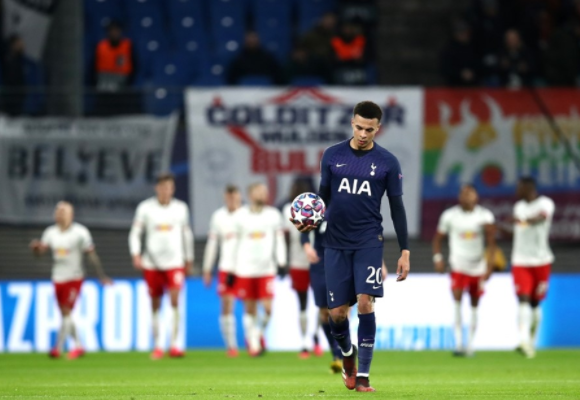 欧冠-热刺0-3莱比锡总分0-4无缘8强 萨比策梅开二度 欧冠-热刺0-3莱比锡总分0-4无缘8强 萨比策梅开二度