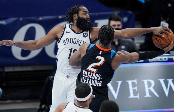 KD战旧主轮休哈登斩三双 欧文25+ 7篮网147-125轻取雷霆 KD战旧主轮休哈登斩三双 欧文25+ 7篮网147-125轻取雷霆