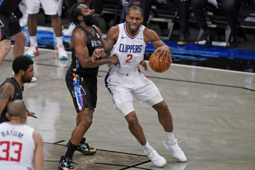 哈登三双小卡空砍33+5 三巨头90分 篮网124-120险胜快船 哈登三双小卡空砍33+5 三巨头90分 篮网124-120险胜快船