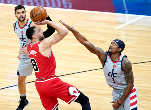 比尔取35+7威少轮休 拉文35分失绝杀 公牛101-105负奇才 比尔取35+7威少轮休 拉文35分失绝杀 公牛101-105负奇才