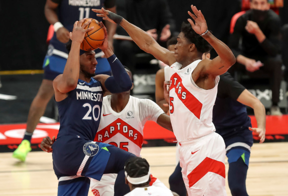 唐斯20+11西卡失关键上篮 森林狼116-112擒猛龙止4连败 唐斯20+11西卡失关键上篮 森林狼116-112擒猛龙止4连败