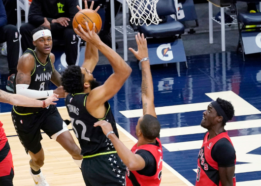 唐斯19+13+4鲍威尔31分 猛龙86-81险胜森林狼迎三连胜 唐斯19+13+4鲍威尔31分 猛龙86-81险胜森林狼迎三连胜