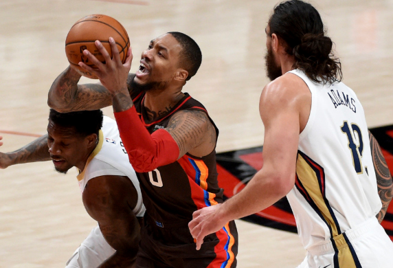 利拉德36分锡安26+10+3 安东尼15分 开拓者101-93双杀鹈鹕 利拉德36分锡安26+10+3 安东尼15分 开拓者101-93双杀鹈鹕