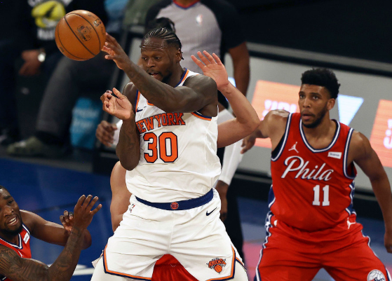 NBA-76人加时以101-100险胜尼克斯哈里斯20分准绝杀 兰德尔24+7 NBA-76人加时以101-100险胜尼克斯哈里斯20分准绝杀 兰德尔24+7