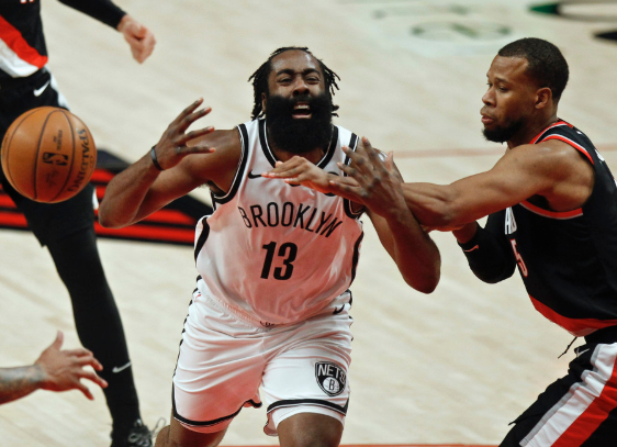 哈登单核17助攻利拉德22+9 篮网116-112降服开拓者取2连胜 哈登单核17助攻利拉德22+9 篮网116-112降服开拓者取2连胜