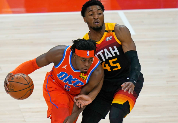 爵士106-96胜雷霆 多尔特42+7米切尔22分 康利15+14 爵士106-96胜雷霆 多尔特42+7米切尔22分 康利15+14