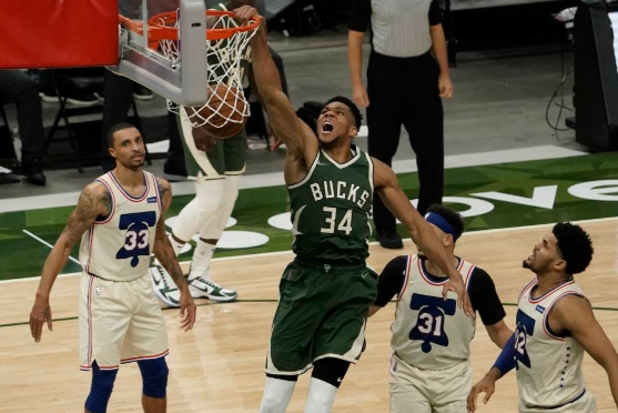 雄鹿132-94大胜送76人4连败 字母哥24+14+7迎里程碑 雄鹿132-94大胜送76人4连败 字母哥24+14+7迎里程碑