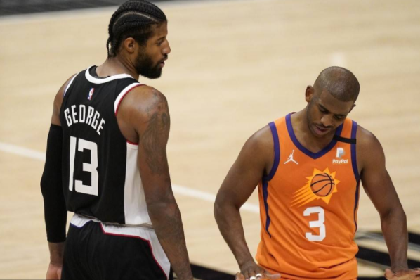 快船106-92射落太阳 总分1-2 乔治27+15+8保罗低效两双 快船106-92射落太阳 总分1-2 乔治27+15+8保罗低效两双