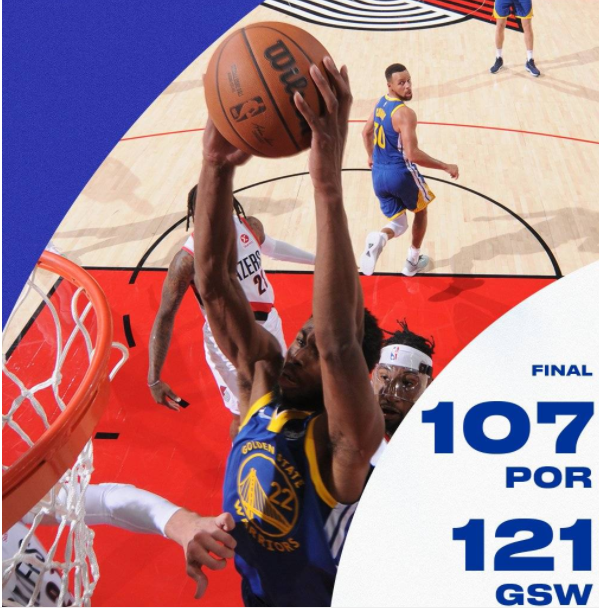 勇士121-107胜开拓者 库里13+5+5利拉德高效19分 普尔抢镜 勇士121-107胜开拓者 库里13+5+5利拉德高效19分 普尔抢镜