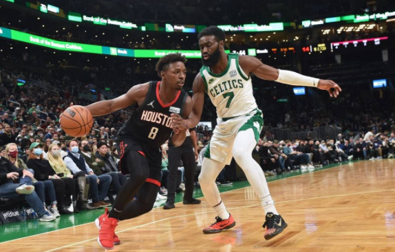 火箭首发无一人上双90-108负绿军 塔图姆30+6布朗19分 火箭首发无一人上双90-108负绿军 塔图姆30+6布朗19分