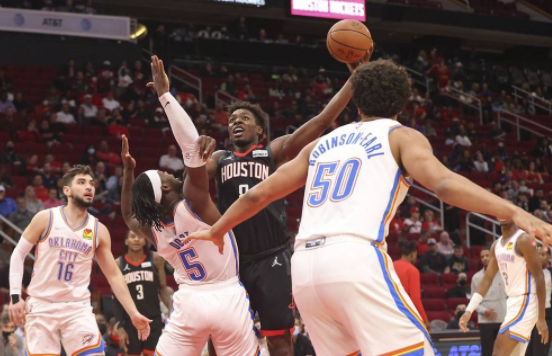 伍德24+21小波特首次三双 火箭6人上双102-89击败雷霆 伍德24+21小波特首次三双 火箭6人上双102-89击败雷霆