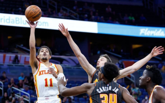 特雷-杨28+4+4柯林斯21分 魔术99-111不敌老鹰吞六连败 特雷-杨28+4+4柯林斯21分 魔术99-111不敌老鹰吞六连败