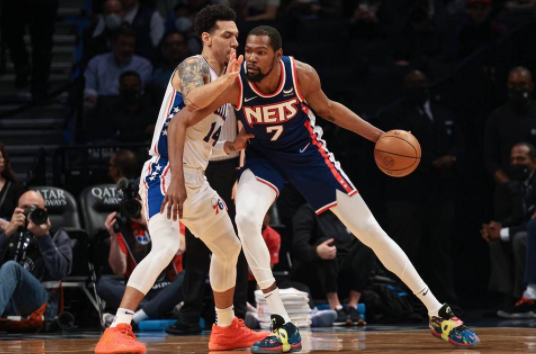 杜兰特34+11+8大帝32分 篮网114-105击退76人收获4连胜 杜兰特34+11+8大帝32分 篮网114-105击退76人收获4连胜