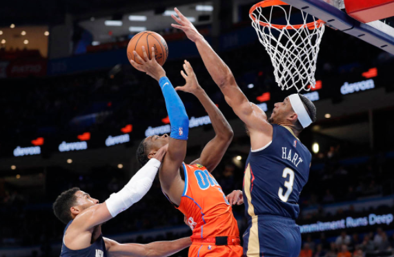 鹈鹕112-117负雷霆4连胜被终结 亚历山大31分莺歌伤退 鹈鹕112-117负雷霆4连胜被终结 亚历山大31分莺歌伤退