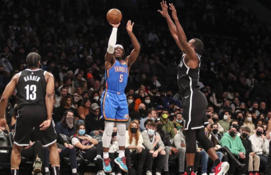 哈登26+7+9杜兰特欧文缺阵 雷霆爆冷130-109胜篮网止5连败 哈登26+7+9杜兰特欧文缺阵 雷霆爆冷130-109胜篮网止5连败