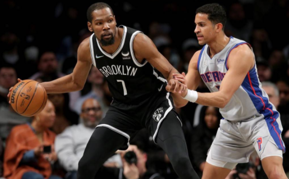 活塞123-130负篮网 杜兰特41+11欧文24分 康宁汉姆34分 活塞123-130负篮网 杜兰特41+11欧文24分 康宁汉姆34分