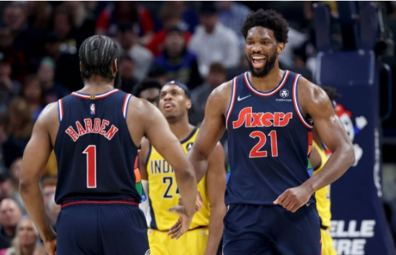 NBA-恩比德45+13哈登11+14 76人131-122战胜步行者 NBA-恩比德45+13哈登11+14 76人131-122战胜步行者