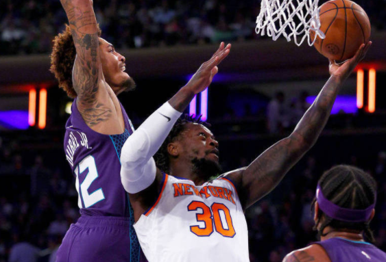 NBA-尼克斯加时134-131险胜黄蜂 布伦森27+7+13巴雷特两罚杀死比赛 NBA-尼克斯加时134-131险胜黄蜂 布伦森27+7+13巴雷特两罚杀死比赛