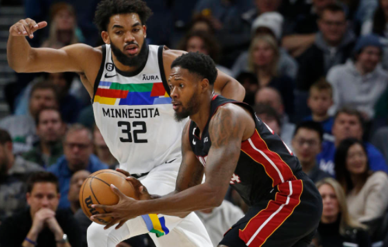 NBA-森林狼105-101险胜热火夺4连胜 唐斯25+8+9戈贝尔关键4罚 NBA-森林狼105-101险胜热火夺4连胜 唐斯25+8+9戈贝尔关键4罚