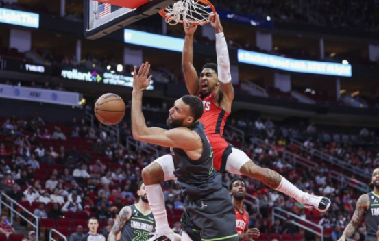 爱德华兹21分戈贝尔砍两双 波特25分火箭96-104不敌森林狼 爱德华兹21分戈贝尔砍两双 波特25分火箭96-104不敌森林狼