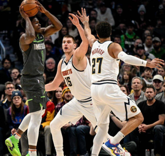 NBA-掘金122-118险胜森林狼 约基奇大号三双爱德华兹16分 穆雷28分 NBA-掘金122-118险胜森林狼 约基奇大号三双爱德华兹16分 穆雷28分