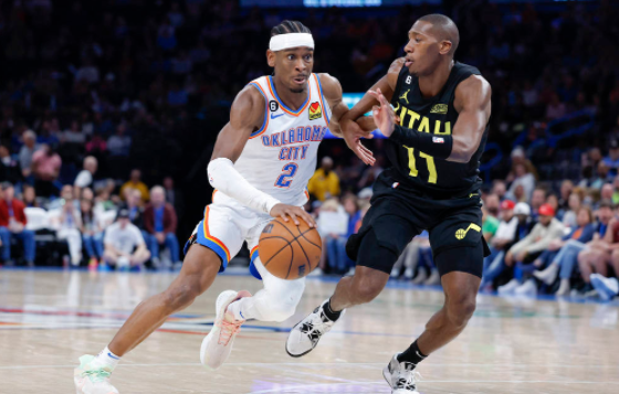 亚历山大38+7 基迪24+9+9 杰伦32+5 雷霆130-119轻取爵士 亚历山大38+7 基迪24+9+9 杰伦32+5 雷霆130-119轻取爵士