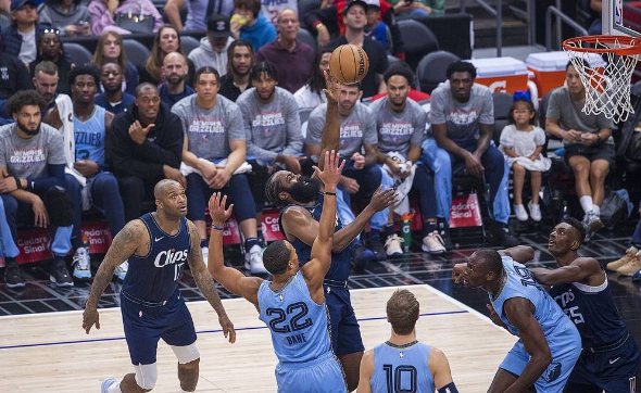 乔治26+7+7 哈登11中4 贝恩27+6 快船101-105不敌灰熊吞5连败 乔治26+7+7 哈登11中4 贝恩27+6 快船101-105不敌灰熊吞5连败