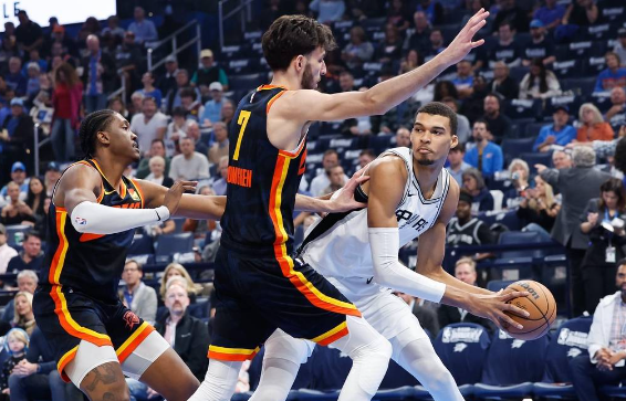 文班亚马PK霍姆格伦 亚历山大28+6雷霆123-87大胜马刺 文班亚马PK霍姆格伦 亚历山大28+6雷霆123-87大胜马刺