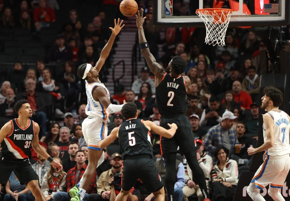 亚历山大28分切特16+6 雷霆134-91狂胜开拓者豪取五连胜 亚历山大28分切特16+6 雷霆134-91狂胜开拓者豪取五连胜