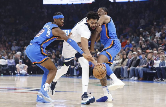 亚历山大34+9爱德华兹25分 唐斯复出雷霆129-106大胜森林狼 亚历山大34+9爱德华兹25分 唐斯复出雷霆129-106大胜森林狼