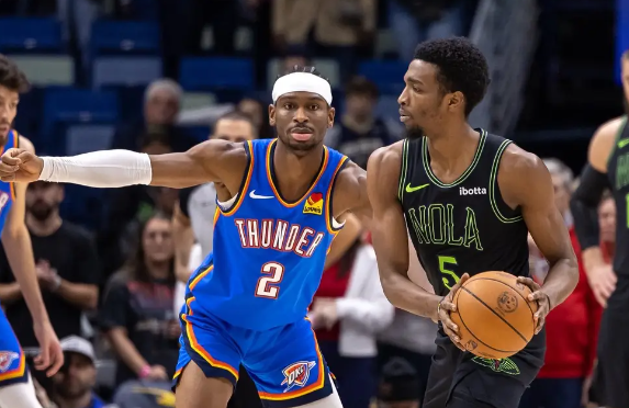 雷霆107-83轻取鹈鹕迎5连胜 亚历山大31+5 霍姆格伦20+13 锡安缺阵 雷霆107-83轻取鹈鹕迎5连胜 亚历山大31+5 霍姆格伦20+13 锡安缺阵