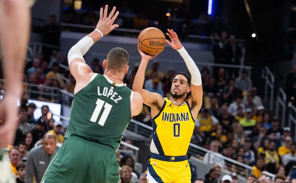 步行者126-113雄鹿夺赛点 哈利伯顿24分 特纳29+9 字母利拉德缺阵 步行者126-113雄鹿夺赛点 哈利伯顿24分 特纳29+9 字母利拉德缺阵