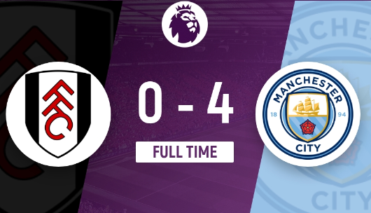 英超-曼城4-0大胜富勒姆反超阿森纳登顶 格瓦迪奥尔双响 英超-曼城4-0大胜富勒姆反超阿森纳登顶 格瓦迪奥尔双响