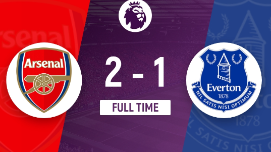 英超收官-阿森纳2-1逆转战胜埃弗顿 枪手89分获英超亚军