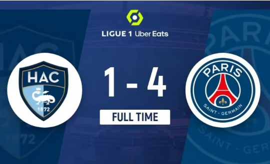 赛季首胜！巴黎4-1勒阿弗尔，李刚仁破门，登贝莱替补建功