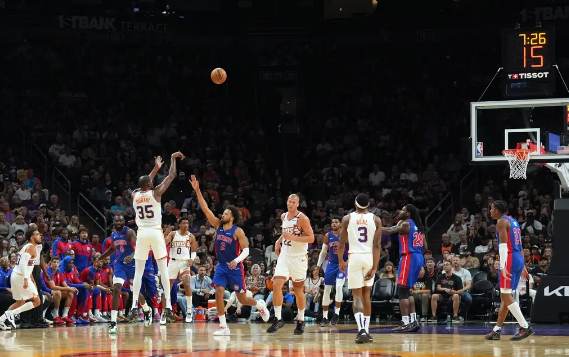 坎宁安25+12+9杜兰特18分比尔17分 活塞109-91击落太阳 坎宁安25+12+9杜兰特18分比尔17分 活塞109-91击落太阳