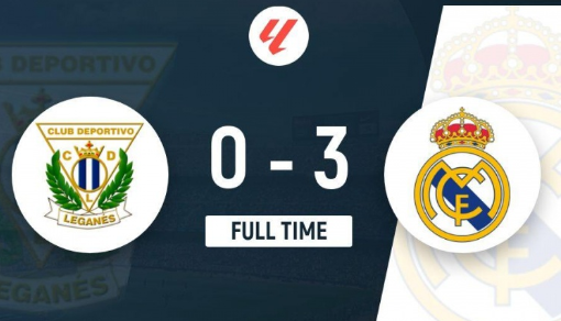 西甲-莱加内斯0-3惨负皇马，姆巴佩、贝林厄姆破门