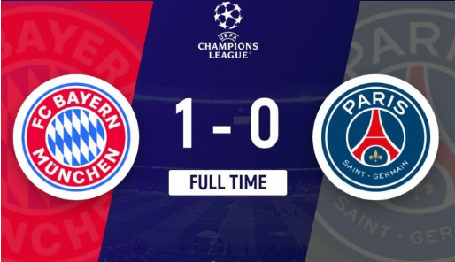 欧冠-登贝莱染红！拜仁1-0小胜十人巴黎 金玟哉头球制胜穆西亚拉中框