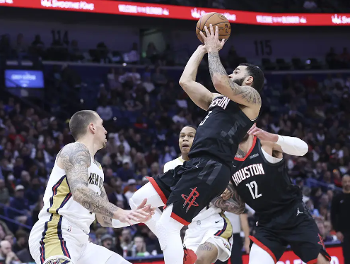 格林范乔丹三节合砍55分 惠特摩尔新高27分 火箭送鹈鹕8连败 格林范乔丹三节合砍55分 惠特摩尔新高27分 火箭送鹈鹕8连败