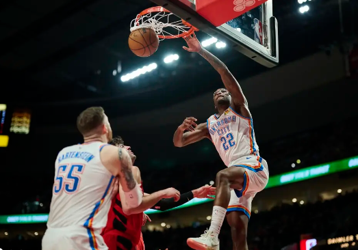 鸭梨35分 杰伦威24+5+8 阿夫迪亚28+8+8 雷霆终结开拓者4连胜 鸭梨35分 杰伦威24+5+8 阿夫迪亚28+8+8 雷霆终结开拓者4连胜