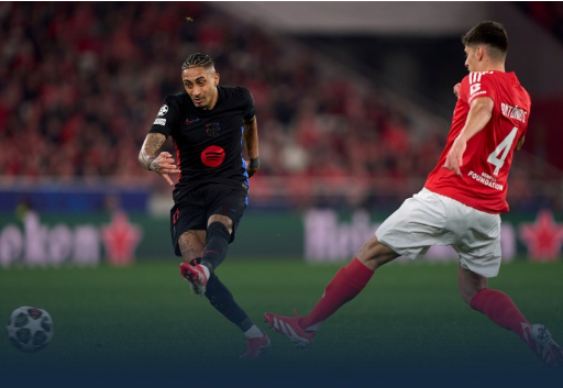 欧冠-十人巴萨1-0本菲卡 拉菲尼亚贴地斩 库巴西直红 3C屡救险 欧冠-十人巴萨1-0本菲卡 拉菲尼亚贴地斩 库巴西直红 3C屡救险