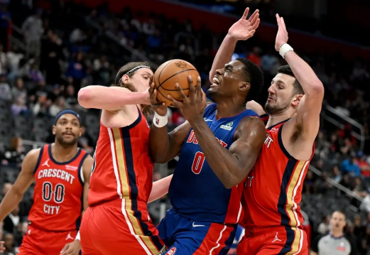 霍兰26+5+6 杜伦22+12 麦科勒姆空砍40+5+7 活塞力克鹈鹕 霍兰26+5+6 杜伦22+12 麦科勒姆空砍40+5+7 活塞力克鹈鹕