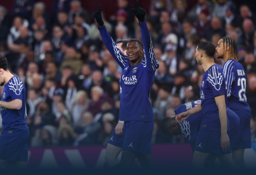 欧冠-巴黎遭让二追三总比分5-4维拉惊险晋级欧冠四强,麦金传射 欧冠-巴黎遭让二追三总比分5-4维拉惊险晋级欧冠四强,麦金传射