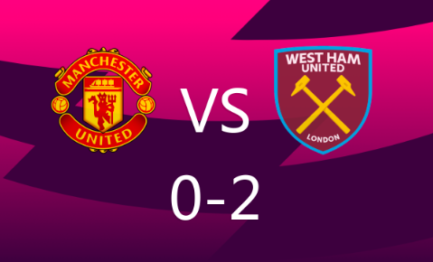 英超-曼联0-2惨负西汉姆联,万比萨卡助攻鲍文破门 英超-曼联0-2惨负西汉姆联,万比萨卡助攻鲍文破门