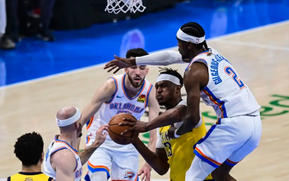 杰伦威40+6 SGA31+10 哈利伯顿6中0 雷霆夺赛点3-2步行者 杰伦威40+6 SGA31+10 哈利伯顿6中0 雷霆夺赛点3-2步行者